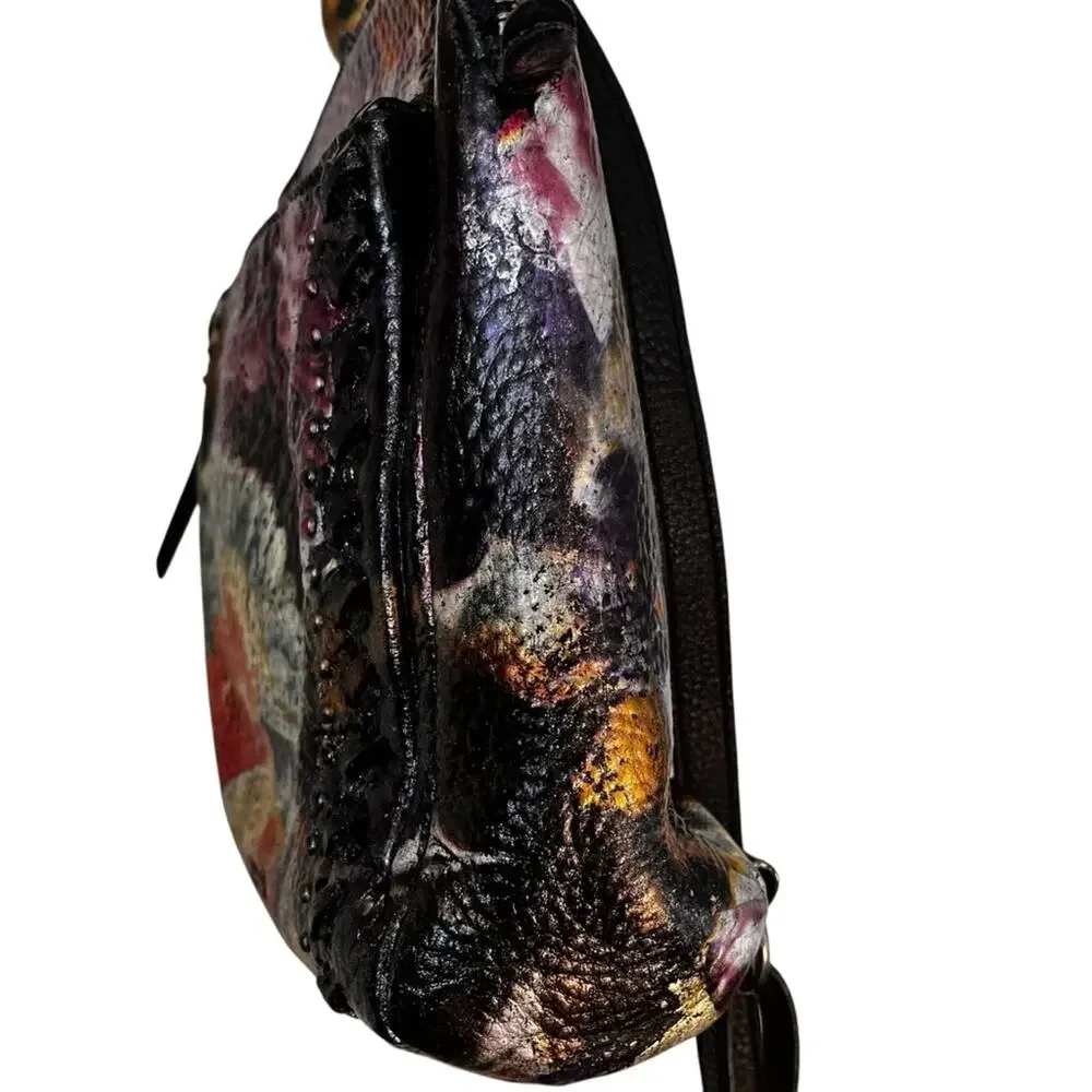 Unique custom Floral foil The Sak Loyola mini backpack shoulder bag